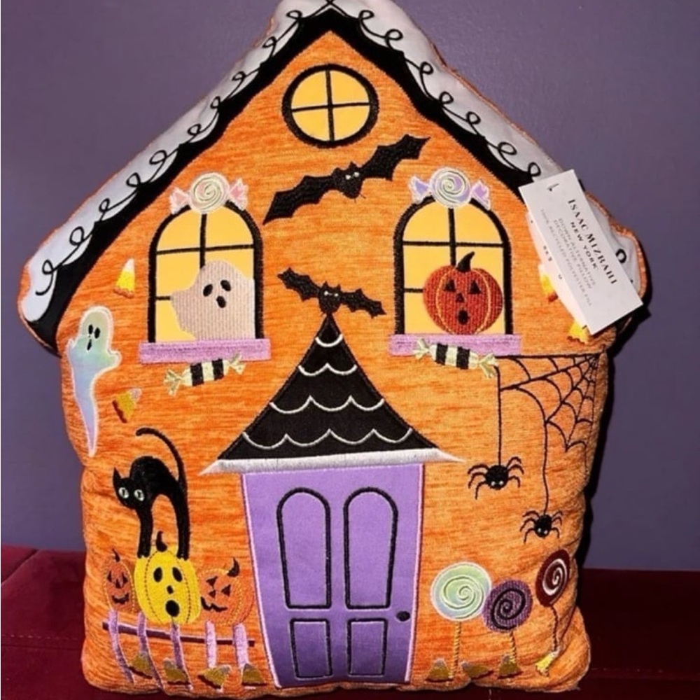 Halloween Gingerbread House Pillow